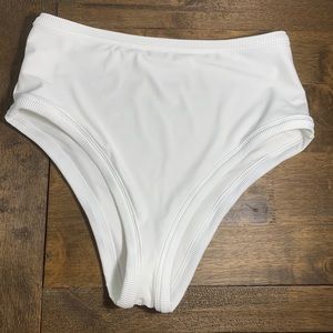 aerie white bathing suit bottoms